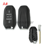 For Citroen 3 button remote key blank with HU83 blade without logo.Please choose the button.