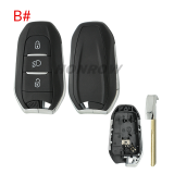 For Citroen 3 button remote key blank with HU83 blade without logo.Please choose the button