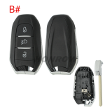 For Citroen 3 button remote key blank with VA2 blade without logo.Please choose the button