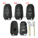 For Citroen 3 button remote key blank with VA2 blade Please choose the button.