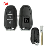 For Citroen 3 button remote key blank with HU83 blade Please choose the button