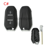 For Citroen 3 button remote key blank with VA2 blade without logo.Please choose the button.