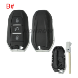 For Citroen 3 button remote key blank with VA2 blade without logo.Please choose the button.