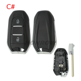 For Citroen 3 button remote key blank with VA2 blade without logo.Please choose the button