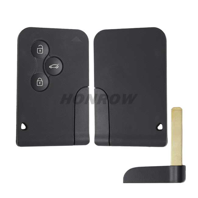 For Ren Mega 3 Button Remote Key Blank with balde