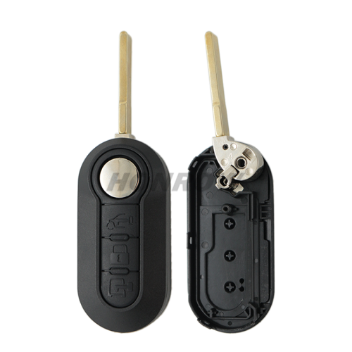 For Fiat 3 button flip remote key blank ,the button is bright