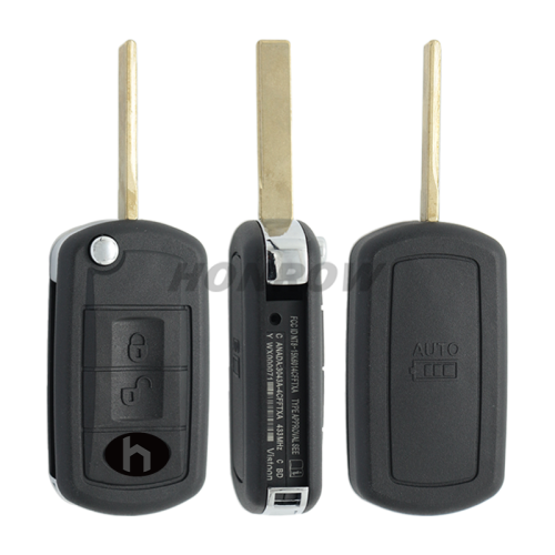 For Landrover 3 button  flip remote key blank with HU92 blade