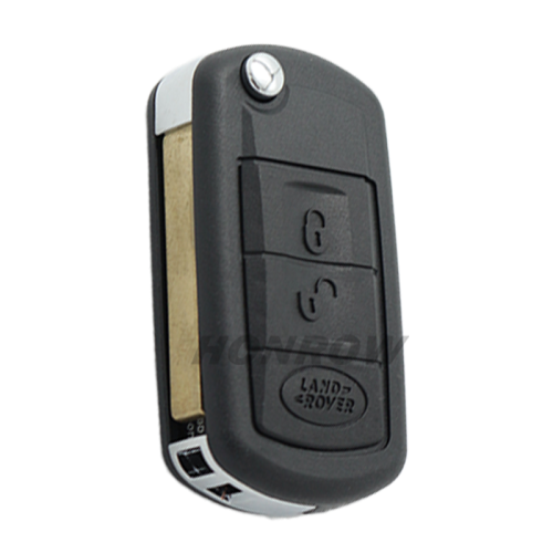 For Landrover 3 button  flip remote key blank with HU92 blade