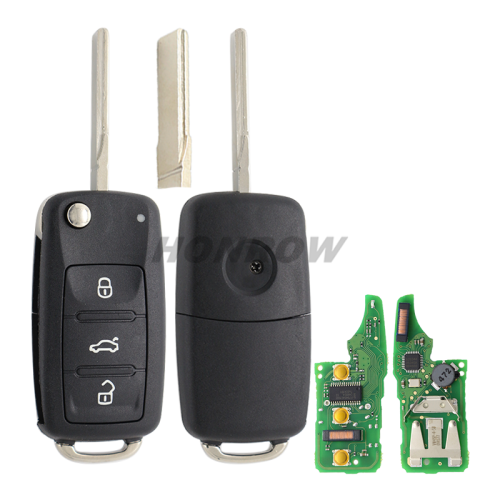 For VW 3 button Keyless-go Remote Key 4.5 AES MQB 433MHZ 5K0959753DF 5K0837202DH 5K0837202BR 5K0837202BN