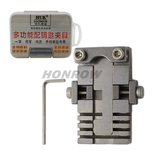 For Use this tool to fix the key blade to cut