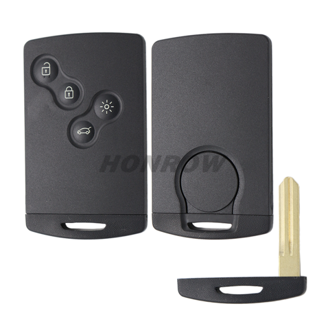 For Renault 4 button remote key blank