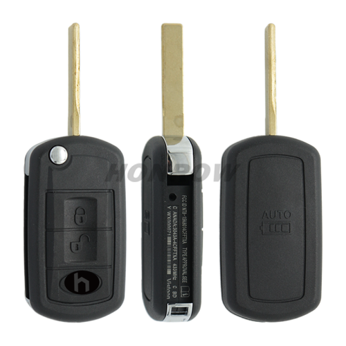 For Landrover 3 button  flip remote key blank with HU92 blade without logo