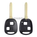 For To 2 button remote key blank with TOY43 blade
