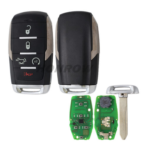 For Original Chrysler 2019 Dodge Ram Pickup HD 2500-5500  5-Button Smart Key with 4A 433MHZ   PN 68374994AB   FCCID GQ4-76T