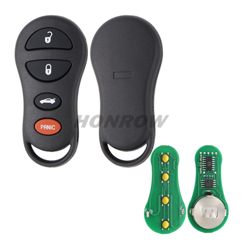 For Chrysler Dodge 4 Buttons Remote Car key with 315Mhz  FCCID: GQ43VT17T