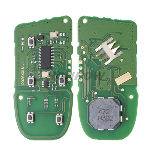 For Chrysler Compass 3+1 button Remote Car Key with 433Mhz ASK 4A Chip FCCID: M3N-40821302