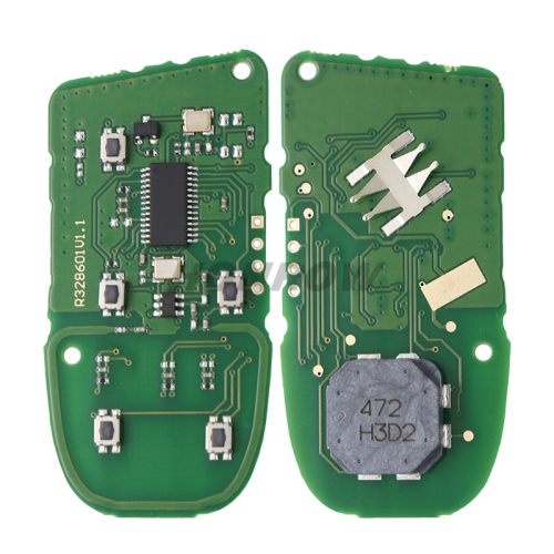 For Chrysler Compass 2+1 button Remote Car Key with 433Mhz ASK 4A Chip FCCID: M3N-40821302