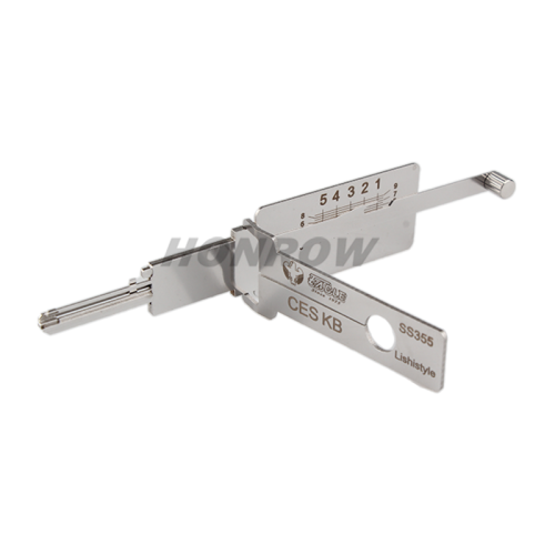 Lishi Tool CES KB SS355 2 in 1 lock pick lishi style lock pick  2 in 1 tool For EU and US house lock