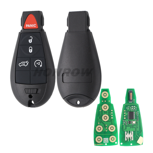 For Chrysler Jeep 4+1 button remote key with PCF7961M / HIATG AES / 4A chip FCC ID: GQ4-53T IC: 1470A-34T P/N: 68105083 AC AD AE AF AG