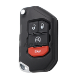 For Jeep Wrangler Keyless Remote key 4 Button ASK433 MHz Folding Remote Key SIP22 PCF7939M / HITAG AES / 4A CHIP FCC ID:OHT1130261 OE #:68416784AA