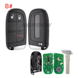 For Jeep Renegade remote key with 4A chip 433Mhz  FCC ID:M3N-40821302