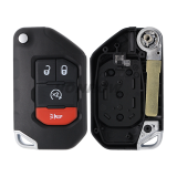 For Jeep Wrangler Keyless Remote key 4 Button ASK433 MHz Folding Remote Key SIP22 PCF7939M / HITAG AES / 4A CHIP FCC ID:OHT1130261 OE #:68416784AA