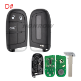 For Jeep Renegade remote key with 4A chip 433Mhz  FCC ID:M3N-40821302