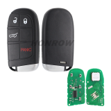 For Chrysler Grand Cherokee 3+1 button remote key with 433MHz ID46 Chip FCCID:M3N40821302