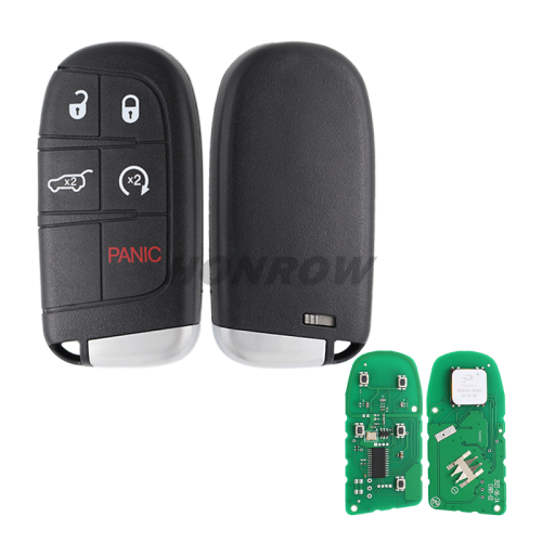 For Chrysler Grand Cherokee 4+1 button remote key with 433MHz ID46 Chip FCCID:M3N40821302