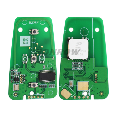 For Peugeot 508 remote key with 434mhz ID46 PCF7945/7953(HITAG2)Chip PSW Mode CMIIT ID:2011DJ1873