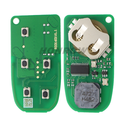 For Chrysler Dodge Ram 4+1  button smart Remote Car Key with 433Mhz PCF7945 ID46 Chip FCCID:GQ4-54T