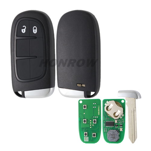 For Chrysler Dodge Ram 2 button smart Remote Car Key with 433Mhz PCF7945 ID46 Chip FCCID:GQ4-54T
