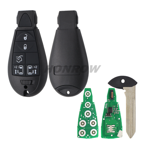 For Chrysler 5 Buttons remote key with 433MHz ID46 Chip P/N: 68066859AF For Chrysler 300C Saloon/Sedan Model        2008-2010