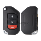 For Jeep Wrangler Keyless Remote key 3 Button ASK 433MHz Folding Remote Key SIP22 PCF7939M / HITAG AES / 4A CHIP FCC ID:OHT1130261 OE #:68416784AA