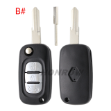 For Renault 3 button remote key blank