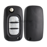 For Renault 3 button remote key blank without logo