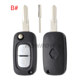 For Renault 2 button remote key blank