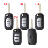 For Renault 3 button remote key blank