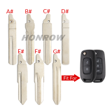 For Renault flip key blade