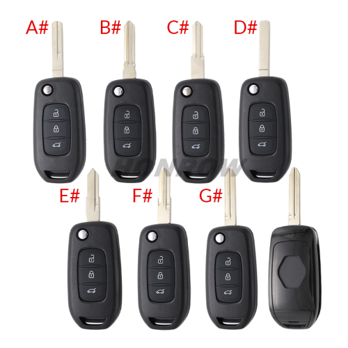 For Renault 3 button remote key  blank ,Please choose the key blade