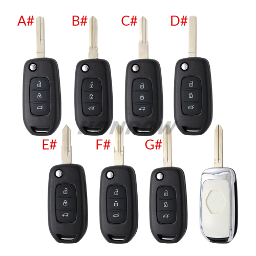 For Renault 3 button remote key  blank,Please choose the key blade