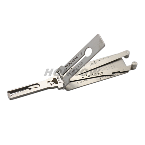 Original Lishi korean for Hyudai HY20 lock pick and decoder together  2 in 1 combination tool with best quality