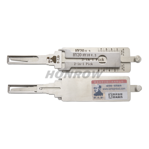 Original Lishi korean for Hyudai HY20 lock pick and decoder together  2 in 1 combination tool with best quality
