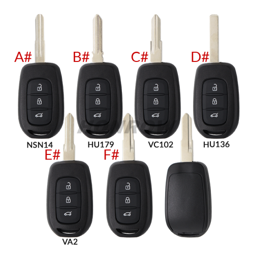 For Renual 2 button remote key  blank without logo, please choose the key blade