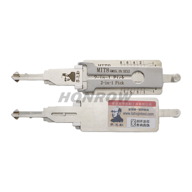 Original Lishi for Mitsubishi,chrylser,chevrolet, MIT8 lock pick and decoder  together  2 in 1 decoder and lock pick Locksmith tools with best quality