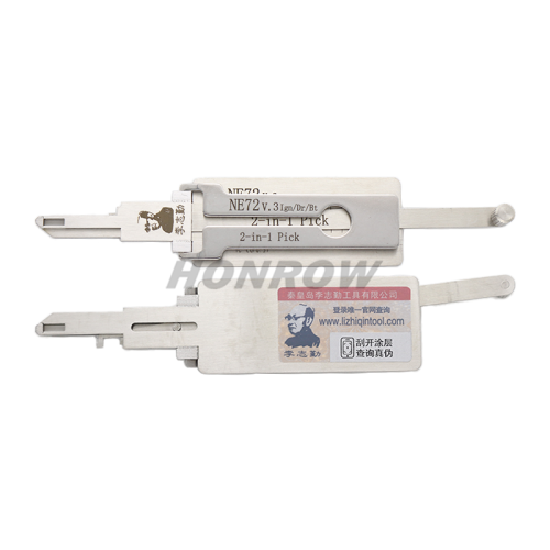 Original Lishi for Renault NE72 auto locks open car  decoder and lock pick combination tool  with best quality