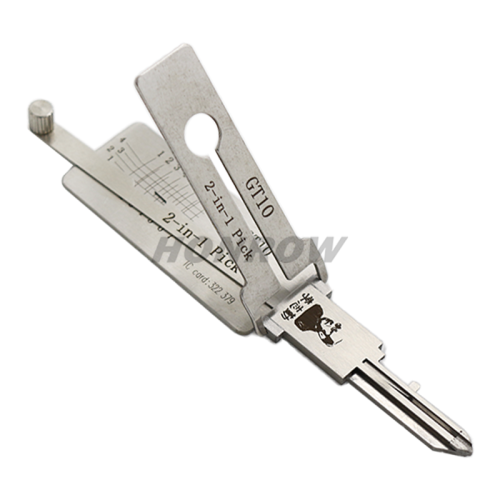 Original Lishi for iveco GT10 lock pick and decoder together 2 in 1 with best quality