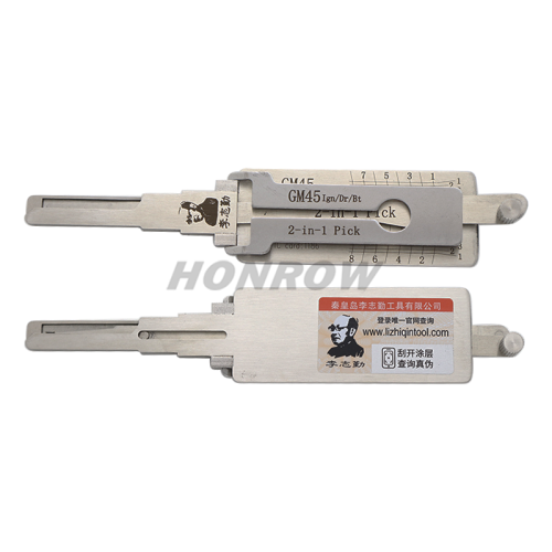 Original Lishi GM GM45 lock pick and decoder together 2 in 1 with best quality