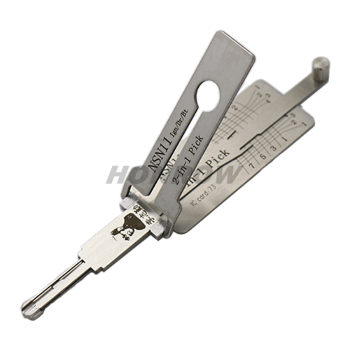 Original Lishi NSN11 for Nissan lock pick and decoder  together 2 in 1 genuine with best quality