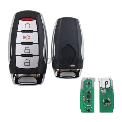 For GreatWall Poer 4 button remote key with ID47 Chip 433Mhz